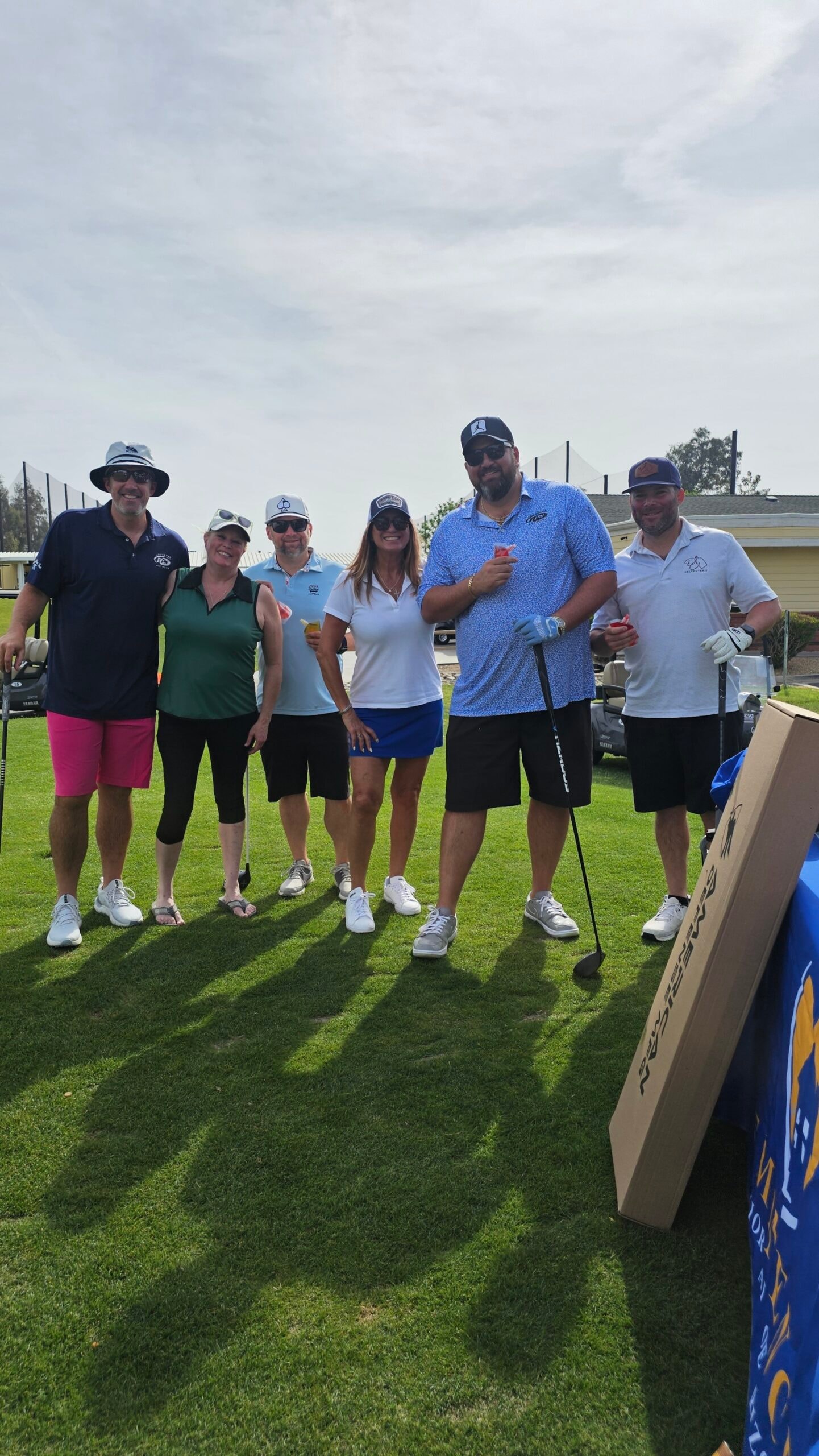Group of golfers at the BTG charity event